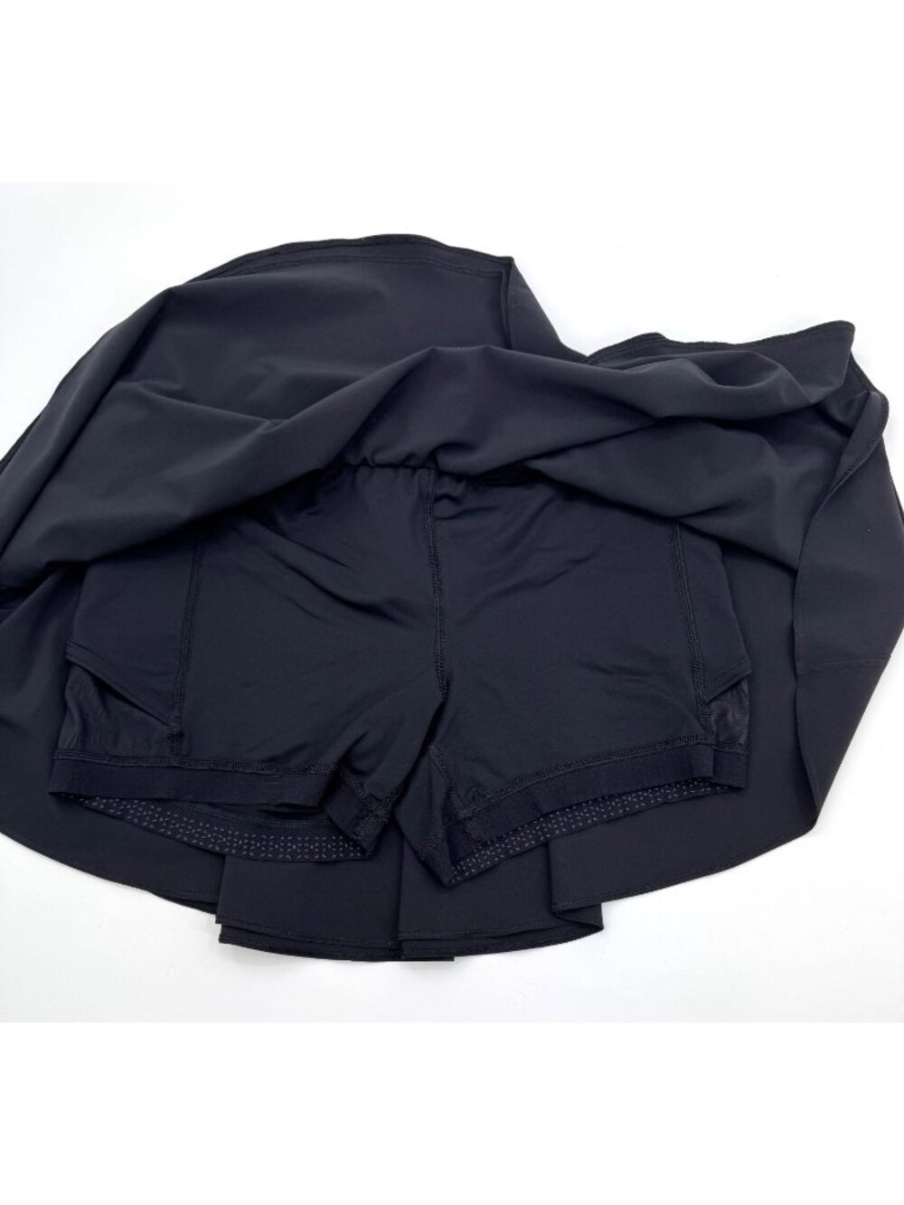Lululemon Black Court Rival High Rise Athletic Skort With Built-In Shorts Size 8 - Picture 7 of 9